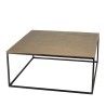 JOHAN Square Coffee Table 90x90cm - Gold and Black Aluminum