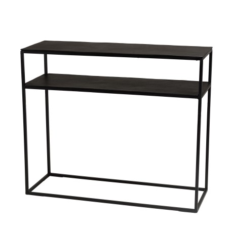 Console JOHAN en aluminium noir 100x35cm