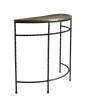 Console demi-lune JOHAN 90x36cm alu doré