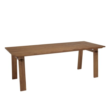 Table à manger SIXTINE en bois de teck recyclé