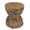 Tabouret en bois de teck recyclé SIXTINE