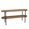 Console double plateau SIXTINE en bois de teck recyclé