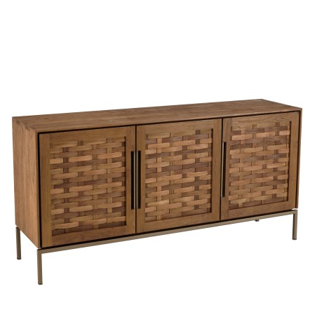 SIXTINE Recycled Teak Wood Sideboard with 3 Doors