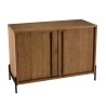 SIXTINE Sideboard - Recycled Teak Wood with Black Metal Legs