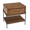 Table de chevet SIXTINE en bois de teck recyclé