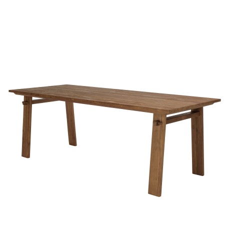 SIXTINE - Rectangular Dining Table 220x90cm in Recycled Teak Wood