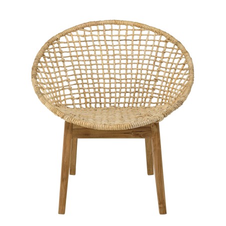 Fauteuil SIXTINE en abaca tressé