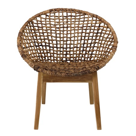 Fauteuil SIXTINE en abaca tressé