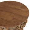 Tabouret SIXTINE en bois de teck recyclé