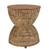 Tabouret SIXTINE en bois de teck recyclé