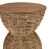 Tabouret SIXTINE en bois de teck recyclé