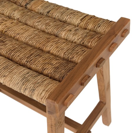 Tabouret SIXTINE en abaca naturel