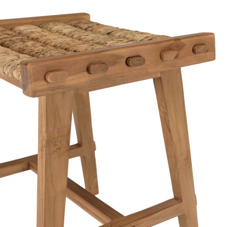 SIXTINE - Natural Abaca Woven Seat Stool