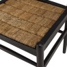 Chaise noire en bois de teck recyclé SIXTINE