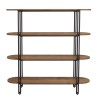 SIXTINE 4-Shelf Open Space Shelf Unit in Recycled Teak