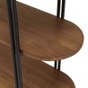 SIXTINE - 5-Shelf Open Space Shelf Unit in Recycled Teak
