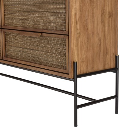 Commode SIXTINE en bois de teck recyclé