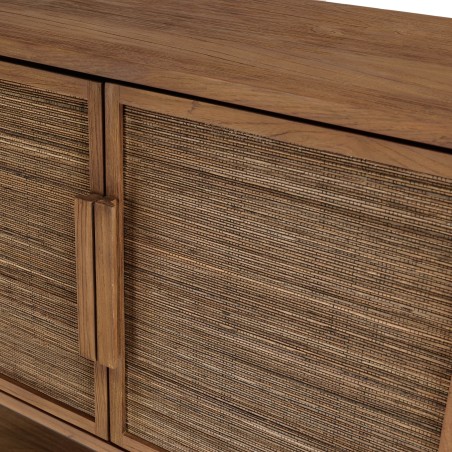 Buffet SIXTINE en bois de teck recyclé