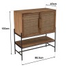 SIXTINE - 2-Door Recycled Teak Wood Sideboard