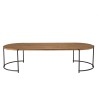 Table basse ovale SIXTINE en bois de teck recyclé
