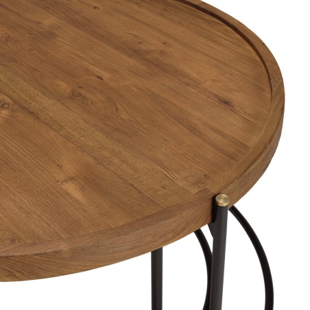 SIXTINE - Set of 2 Oval and Round Coffee Tables