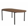 SIXTINE Oval Dining Table 200x105cm - Recycled Teak Wood Top