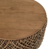 Table basse ronde SIXTINE 70x70cm en fibre de cocotier