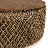 Table basse ronde SIXTINE en coco 85x85cm