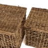 Set de 2 paniers de rangement SIXTINE en tissage naturel