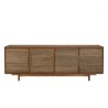Buffet en bois de teck recyclé naturel 4 portes SIXTINE