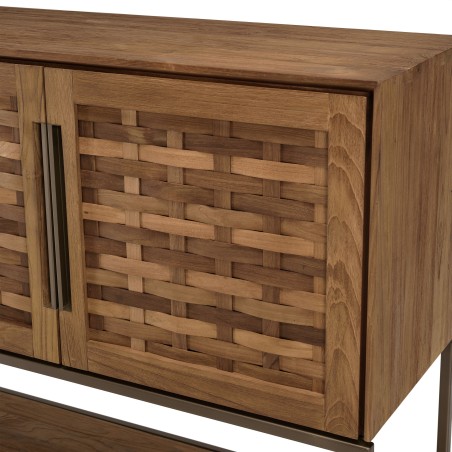 Buffet en teck recyclé 3 portes SIXTINE