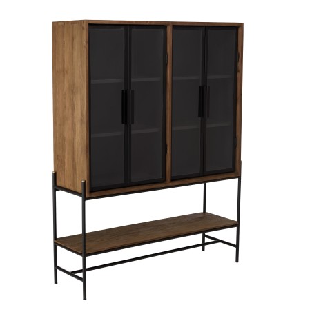 SIXTINE - Glass Door Sideboard with 6 Shelves