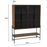 SIXTINE - Glass Door Sideboard with 6 Shelves