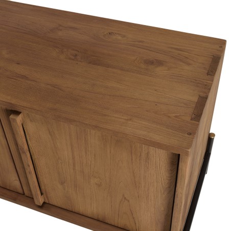 Meuble TV SIXTINE en bois de teck recyclé