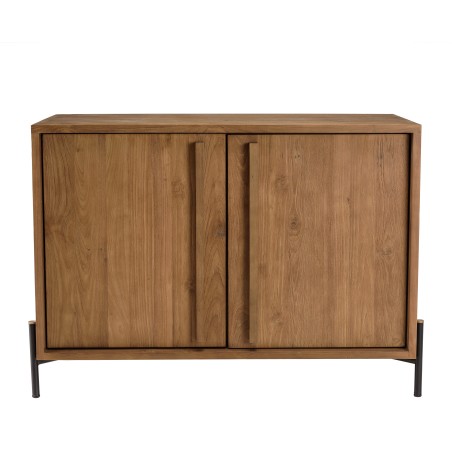SIXTINE Sideboard - Recycled Teak Wood with Black Metal Legs