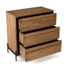 SIXTINE - Recycled Teak Wood Chest of Drawers with 3 Drawers