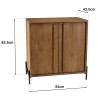 Buffet SIXTINE en bois de teck recyclé