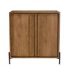 SIXTINE Sideboard - Recycled Teak Wood with Black Metal Legs