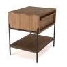 SIXTINE Bedside Table - Recycled Teak Wood - 1 Niche