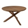 Table à manger ronde SIXTINE en bois de teck recyclé