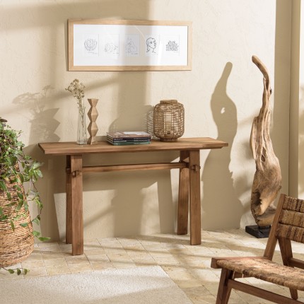 SIXTINE Console Table 140x40cm - Recycled Teak Wood