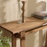 SIXTINE Console Table 140x40cm - Recycled Teak Wood
