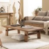 SIXTINE Rectangular Coffee Table 140x70cm - Recycled Teak Wood
