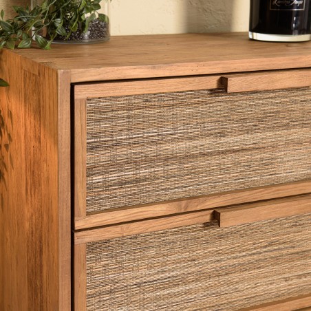 Sixtine 3-Drawer Chest in Recycled Teak Wood