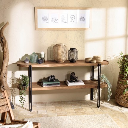SIXTINE Double Console Table - Recycled Teak - Elegant Design