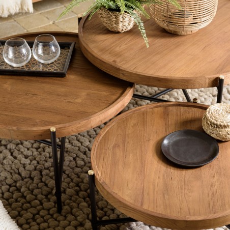 Set de 3 tables basses SIXTINE