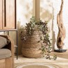 Cache pot SIXTINE en abaca naturel - Modèle moyen