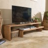 SIXTINE Modular TV Stand 160x40cm - Natural Recycled Teak Wood