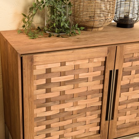 Buffet en bois de teck recyclé SIXTINE