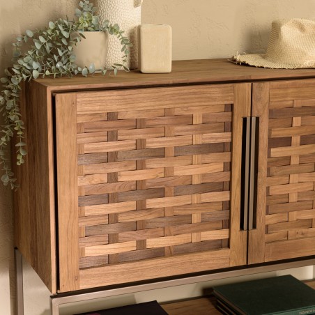 SIXTINE Recycled Teak Wood Sideboard - Elegant Storage Solution